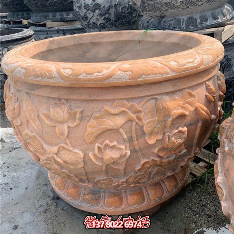 精美仿古大理石石雕擺件，點(diǎn)綴室內(nèi)庭院，完美裝點(diǎn)魚缸