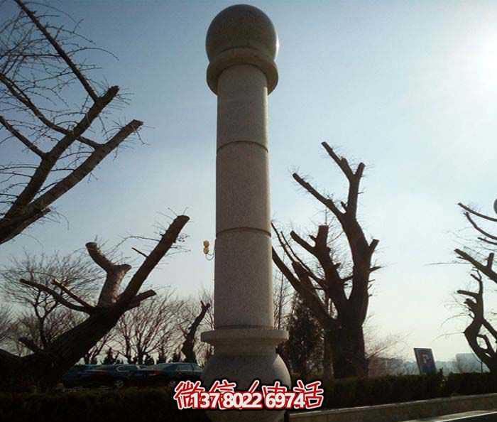 絢麗多彩的大理石雕塑石柱，打造優(yōu)雅秀美的廣場(chǎng)景觀