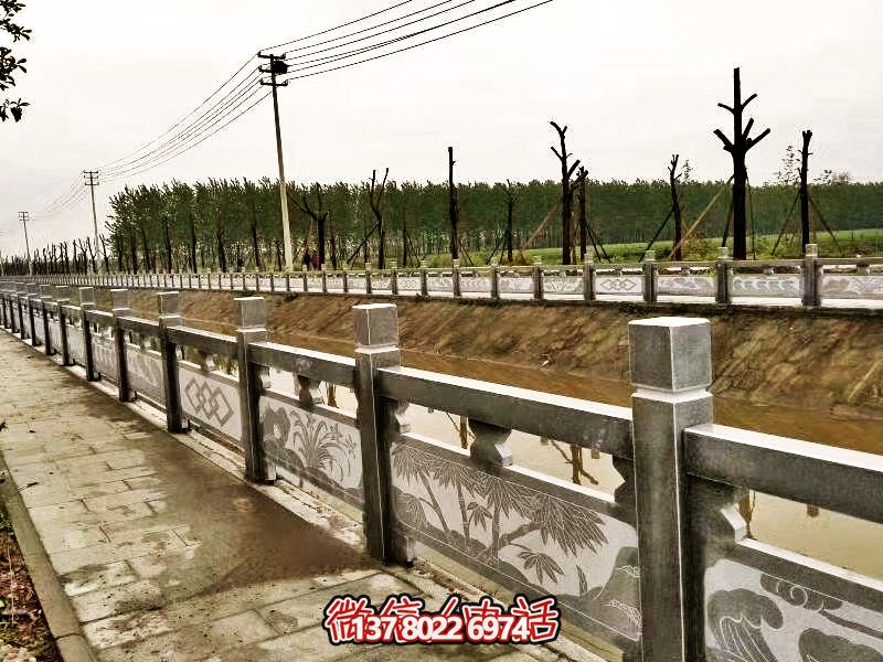 美化城市河道，完美防護(hù)欄桿，大理石裝飾