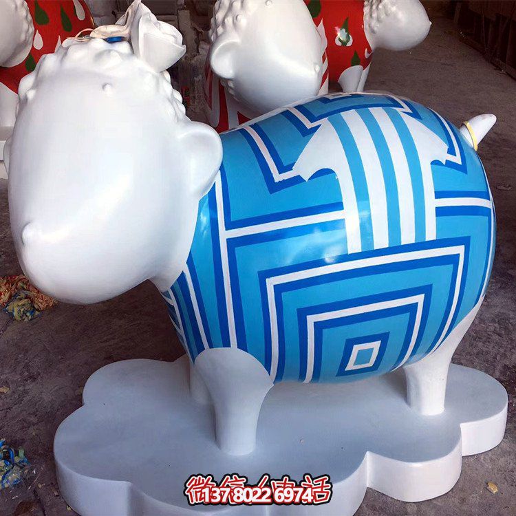 彩繪仿真羊雕塑——商場(chǎng)、公園、廣場(chǎng)的精美裝飾