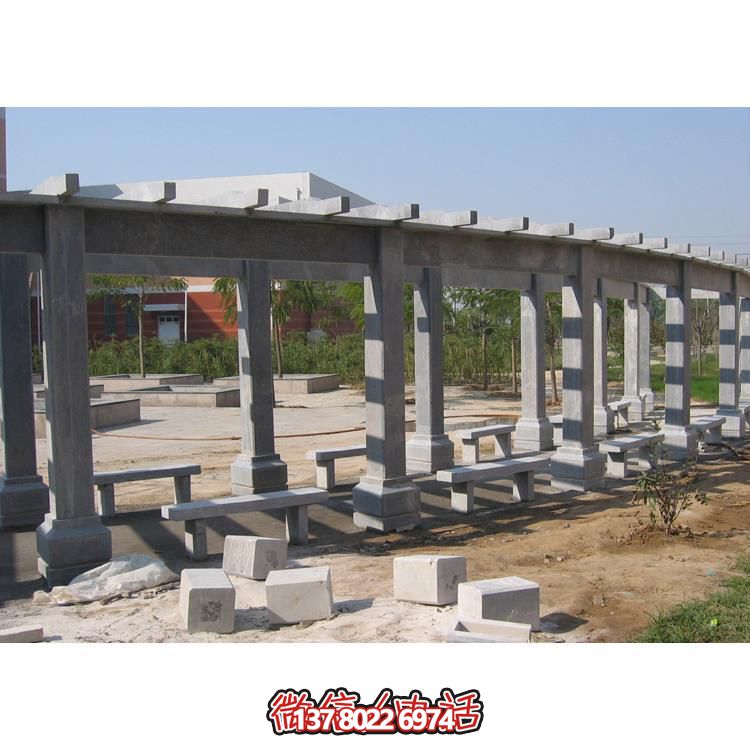 石材長廊，為大型園林戶外空間帶來精致的石雕裝飾