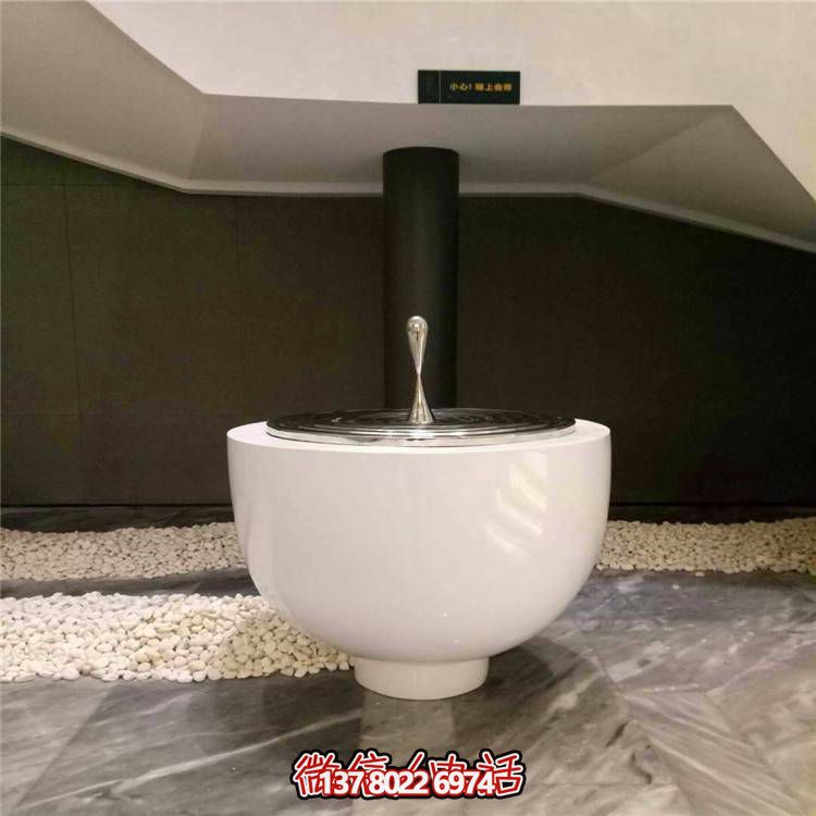 不銹鋼水滴圓盤雕塑，玻璃鋼景觀裝飾