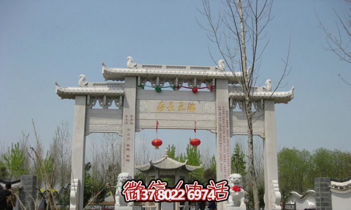 傳承瑞氣，精雕細琢的園林景觀裝飾牌坊