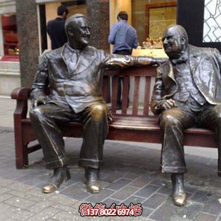 黃銅西方人物雕塑，讓街頭活躍起來(lái)