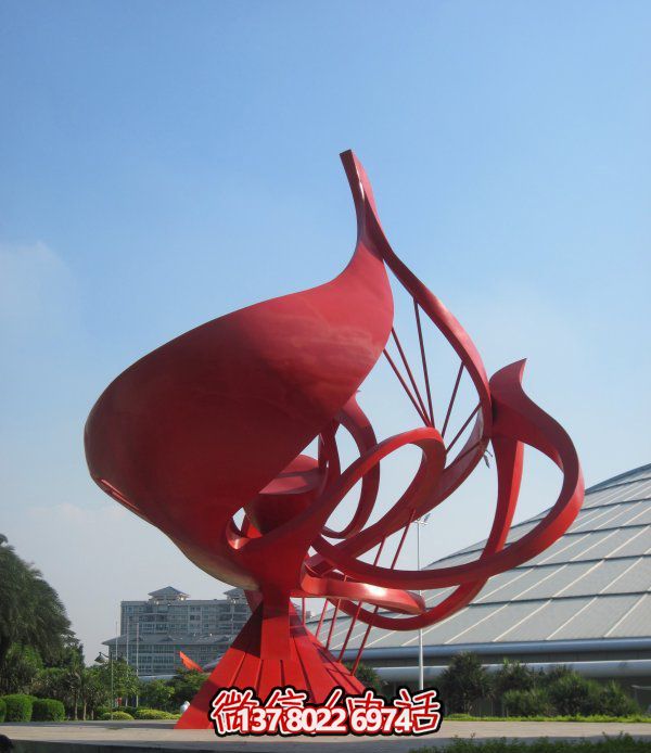 不銹鋼花朵雕塑，個性創(chuàng)意想象