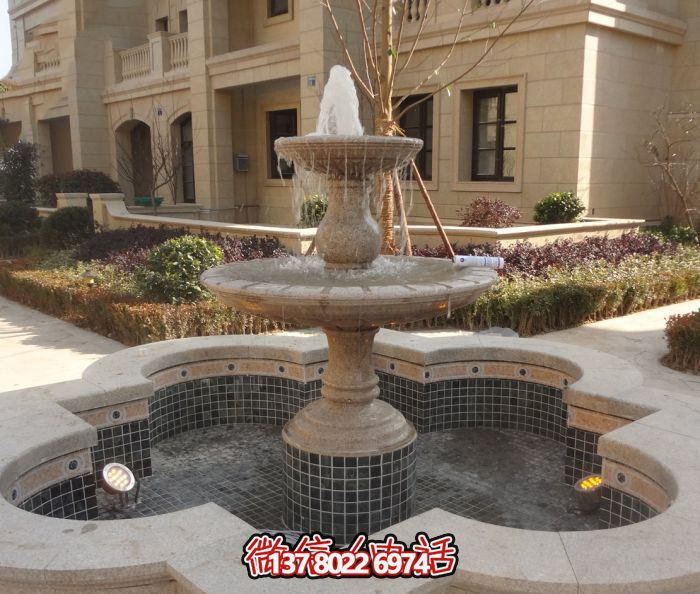 精致的大理石噴泉雕塑，給您的小區(qū)景觀添彩
