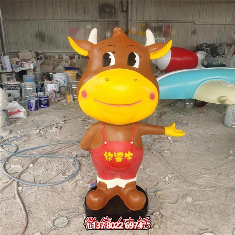 多彩玻璃鋼雕塑，精美卡通公仔，裝點(diǎn)你的店鋪