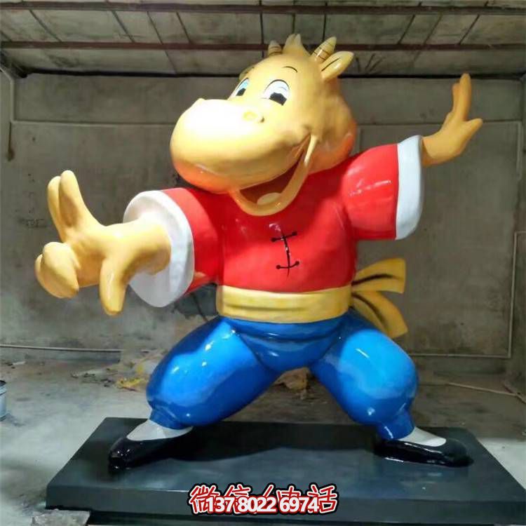 可愛牛雕塑，點(diǎn)綴商業(yè)、戶外和園林景觀