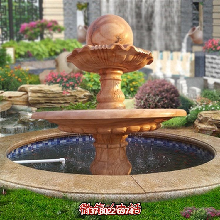 歐式紅色風(fēng)水球裝飾，營(yíng)造美麗晚霞?xì)庀? title=