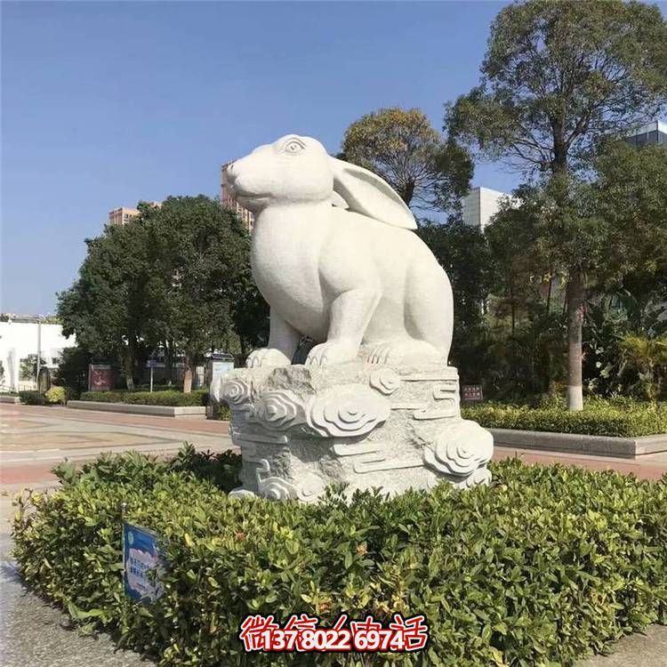精美十二生肖大理石石雕，高端戶(hù)外園林裝飾