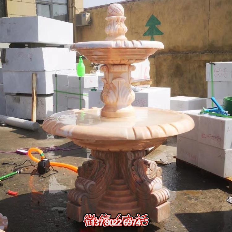 紅色晚霞水景擺件，傳遞溫馨家園溫馨