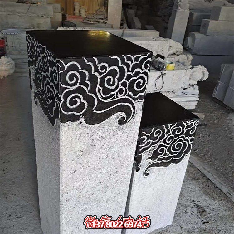 傳統(tǒng)工藝精美大理石祥云花臺