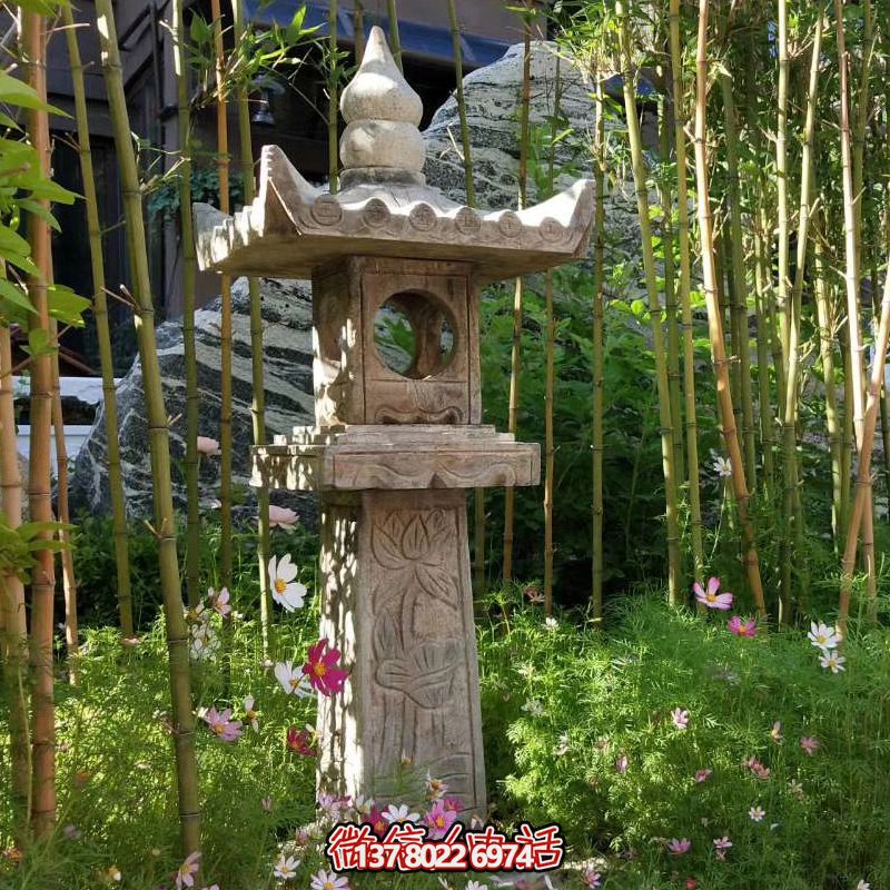華麗的青石燈籠，點綴你的園林
