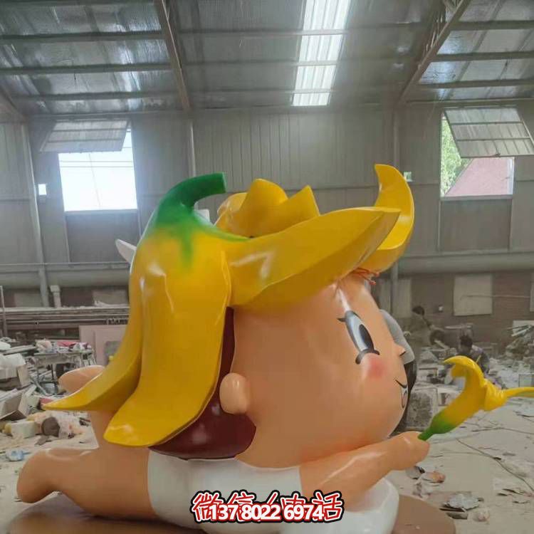 玻璃鋼戶外裝飾擺件，精致美觀、趣味卡通人物景觀