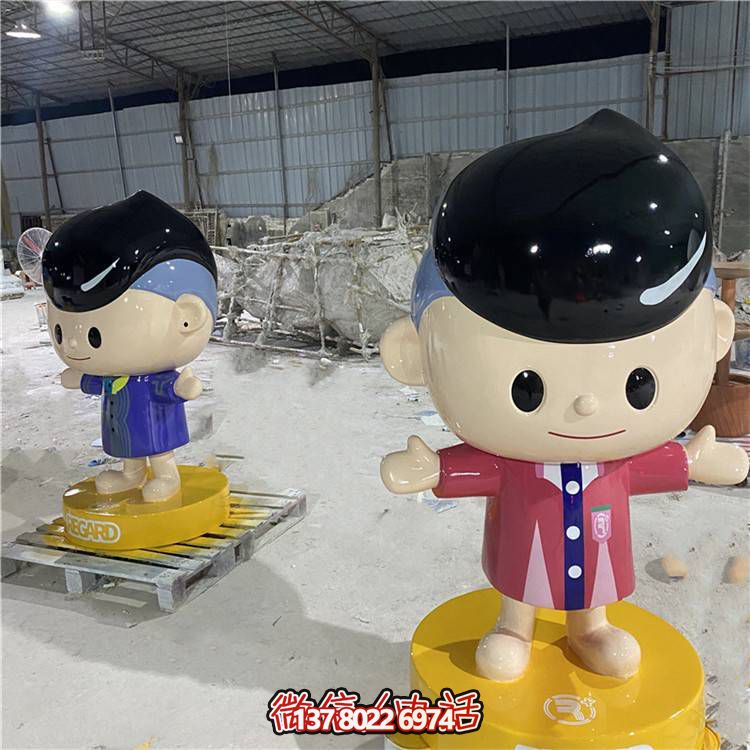 可愛彩繪玻璃鋼擺件，引領(lǐng)家居新潮流