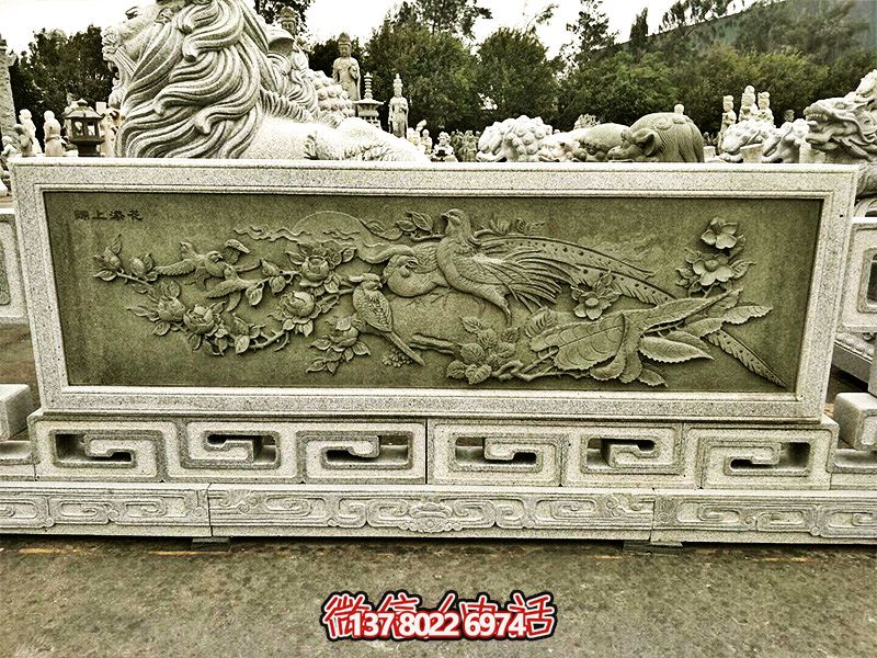 大理石綠浮雕欄桿，為景區(qū)裝飾錦上添花