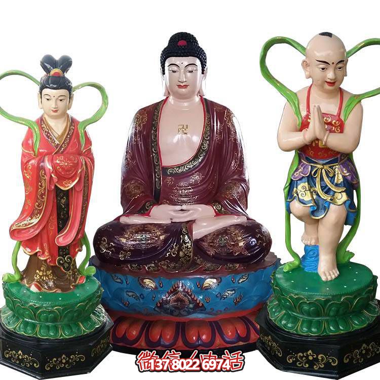 融合玻璃鋼、玻璃、彩繪技術(shù)的戶外景觀如來雕塑