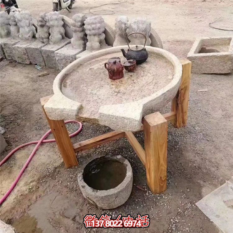 傳統(tǒng)工藝精美大理石石桌，給您的庭院增添傳統(tǒng)茶文化氣息