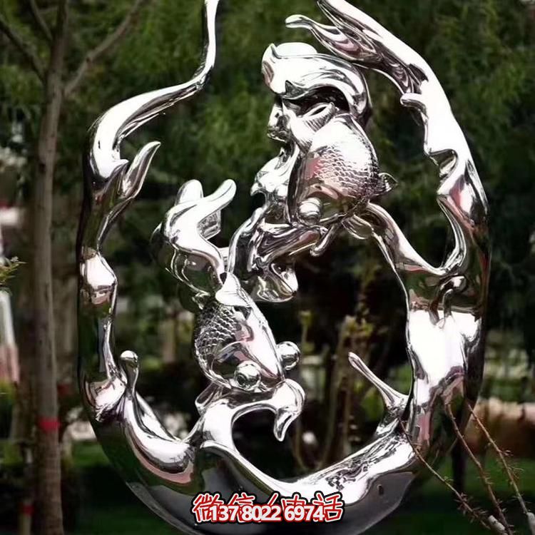 不銹鋼雕塑，為景觀廣場和園林增添抽象藝術