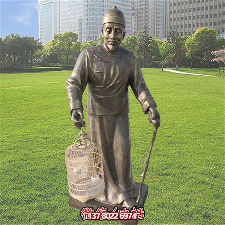 仿古風格玻璃鋼雕像，為公園提供優(yōu)雅的民俗裝飾