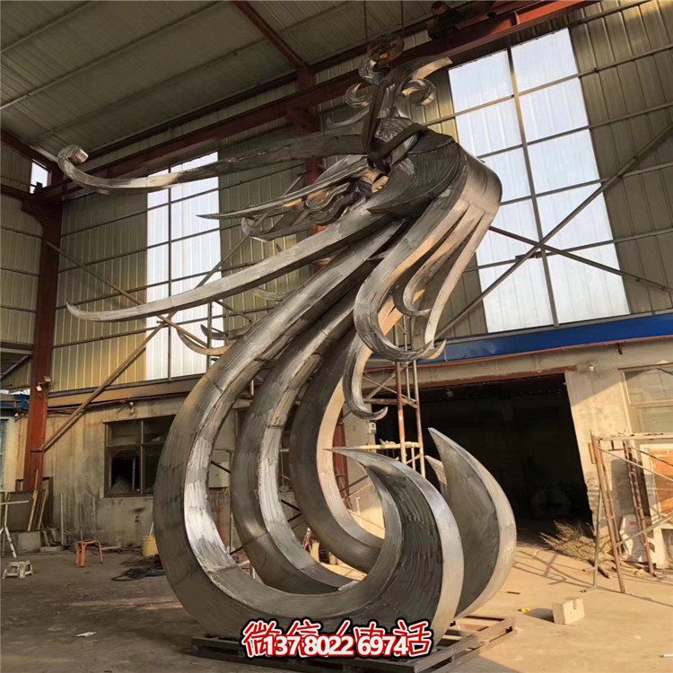 鳳凰雕塑不銹鋼戶(hù)外創(chuàng)意擺件