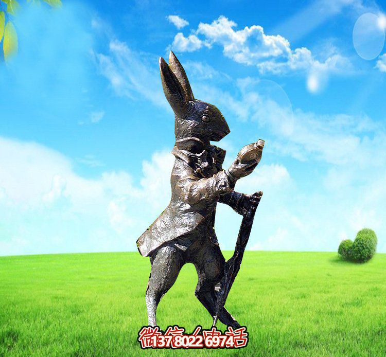 玻璃鋼兔子雕塑，裝飾你的草坪，讓你的個(gè)性閃耀