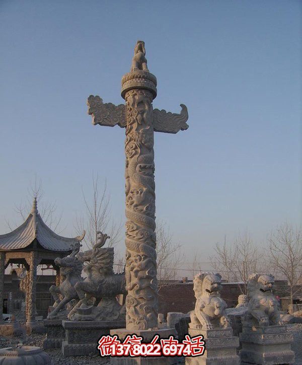 精美漢白玉雕塑，華美石龍表現(xiàn)中華文化之美