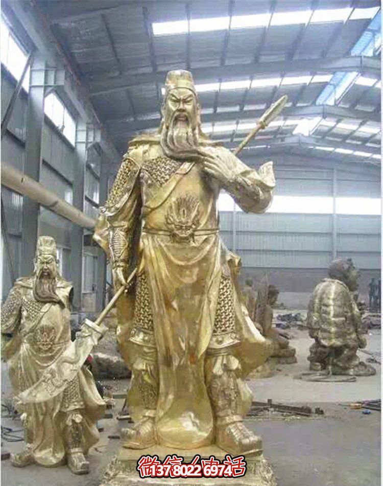 關(guān)公鎏金雕塑，讓企業(yè)招財(cái)更加順利