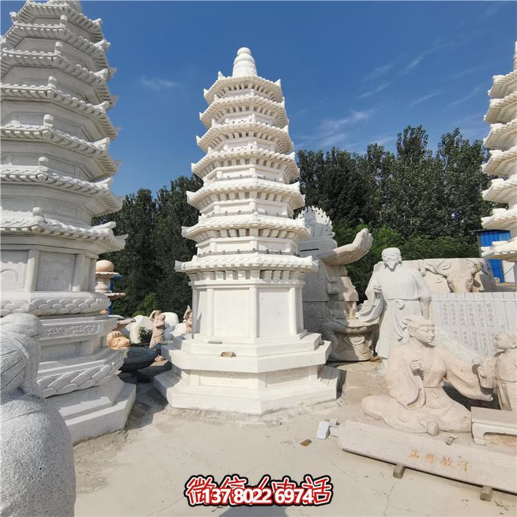 經(jīng)典漢白玉寶塔，打造完美園林景觀