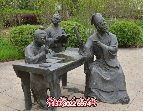 古代庭院景區(qū)，一起讀書、雕塑、感受古風(fēng)