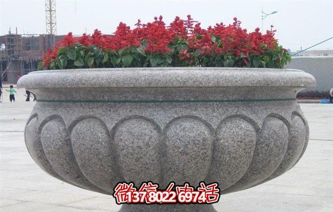 精美大理石花盆雕塑，點(diǎn)綴你的廣場