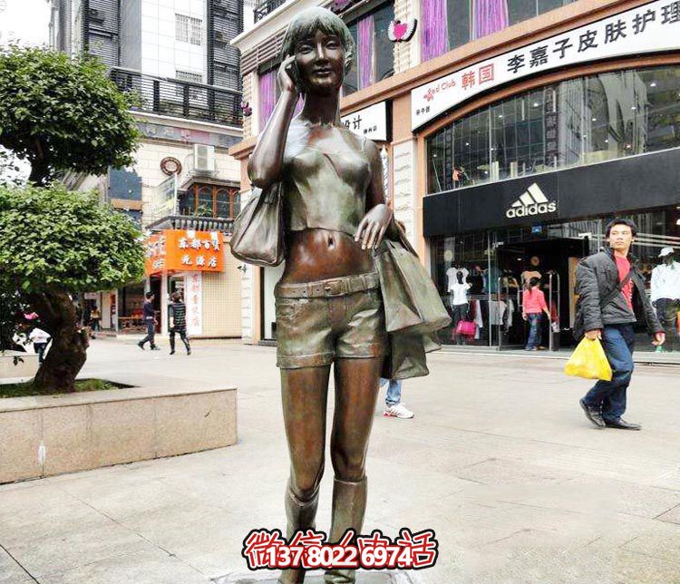 精美銅雕女孩雕塑——帶你暢游街頭，體驗(yàn)夢(mèng)幻快樂(lè)時(shí)光