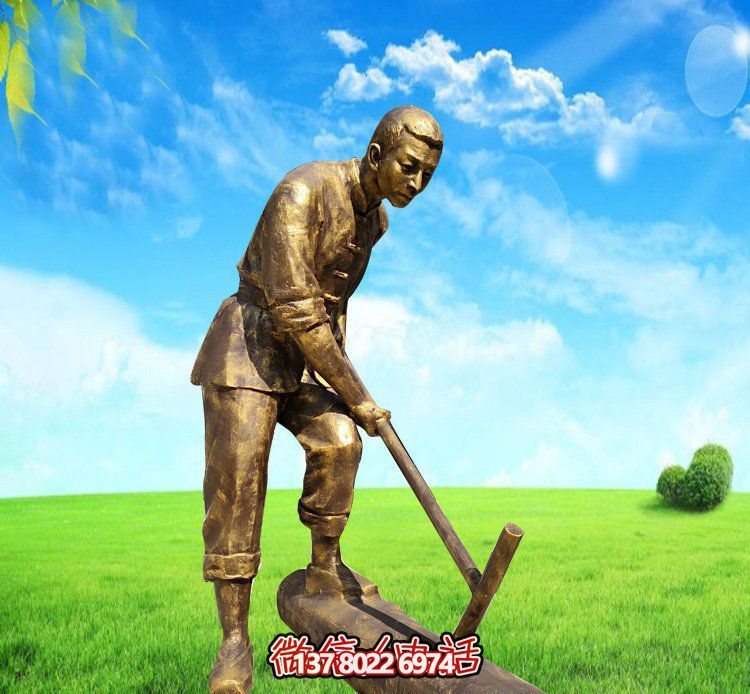 精美的銅雕人物雕塑，點(diǎn)綴花園公園植物園