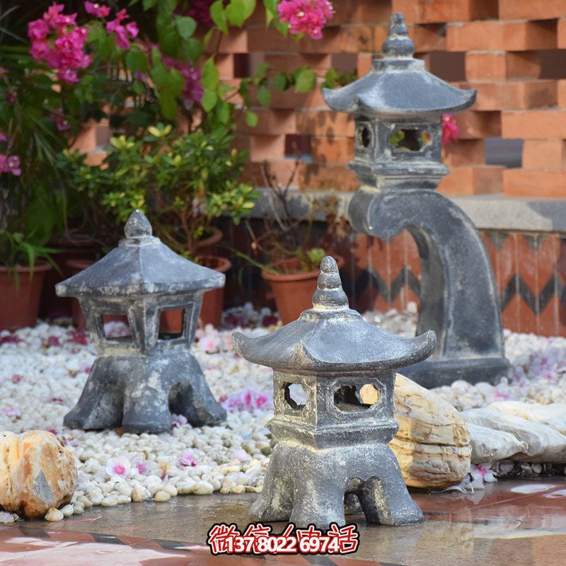 傳統(tǒng)日式風(fēng)格宮燈裝飾，安置禪意擺件雕塑，為你的別墅和民宿增添創(chuàng)意