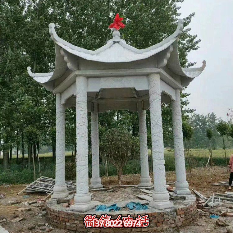 單層石涼亭，讓您擁有完美休閑空間