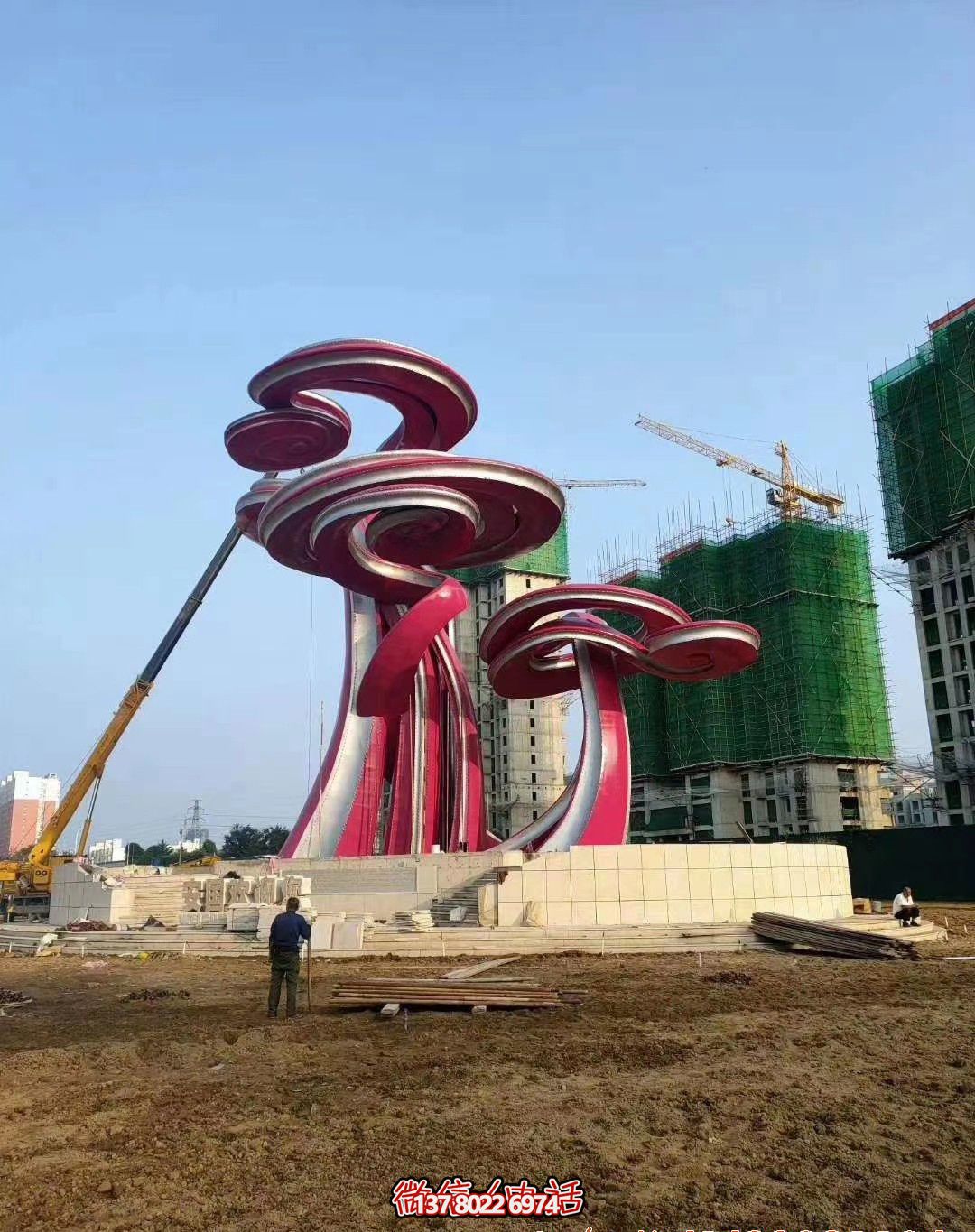 玻璃鋼祥云彩繪雕塑，個(gè)性創(chuàng)意景區(qū)裝飾