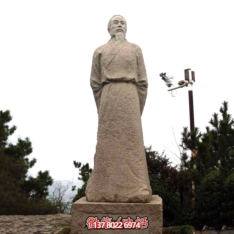 賀知章砂巖石雕像，感受歷史魅力