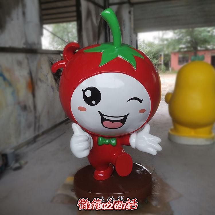 玻璃鋼雕刻卡通公仔擺件，新農(nóng)村落景觀園林裝飾
