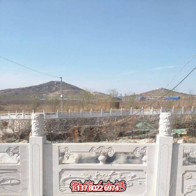 漢白玉防護(hù)欄桿，裝飾美化河道景區(qū)
