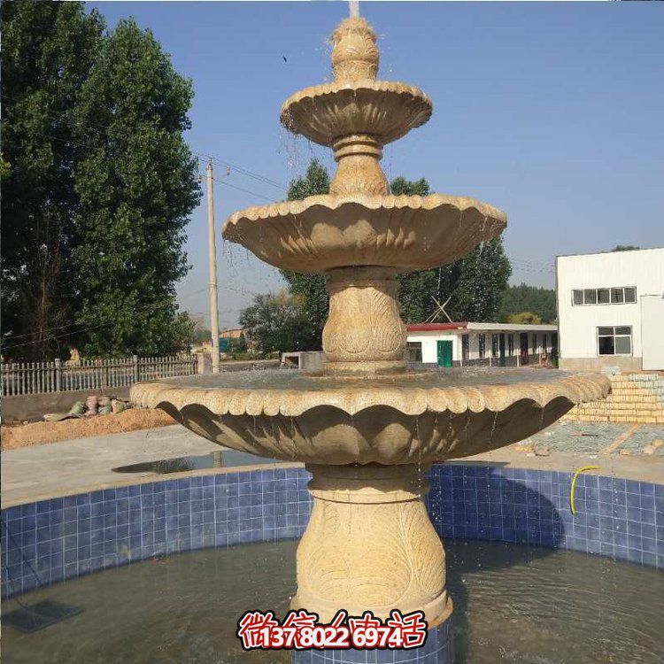 花崗巖噴泉流水?dāng)[件，給你不一樣的戶外廣場園林景觀雕塑