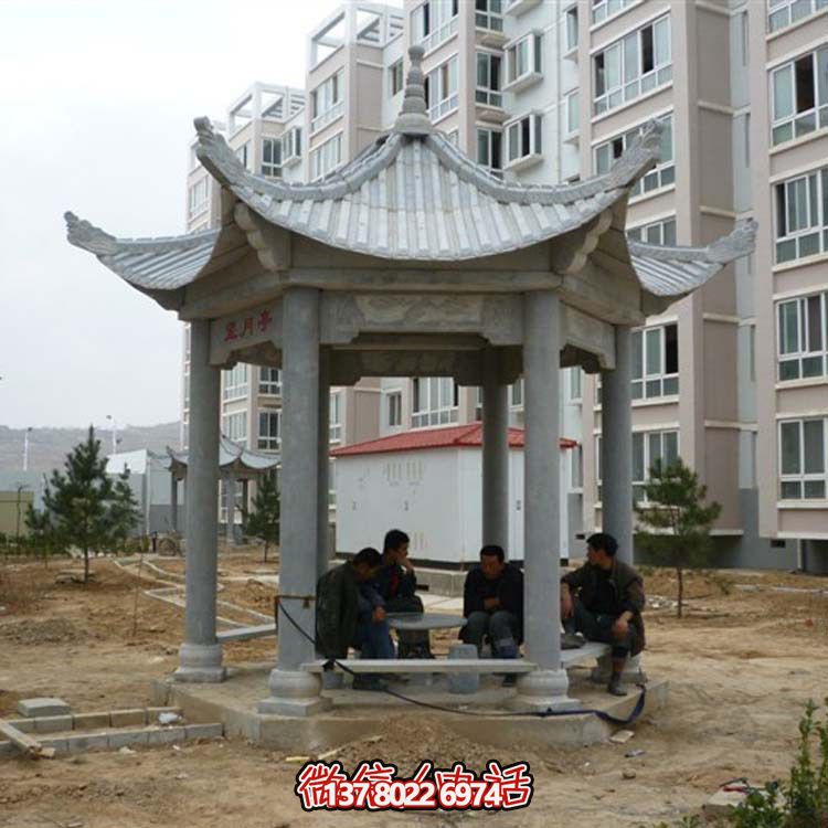 古典風(fēng)情涼亭，點(diǎn)綴小區(qū)廣場(chǎng)，讓您休閑身心