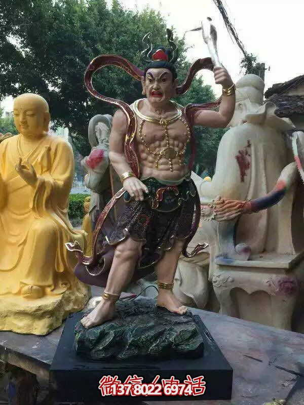 玻璃鋼八大金剛雕塑，護(hù)法神圣的守護(hù)