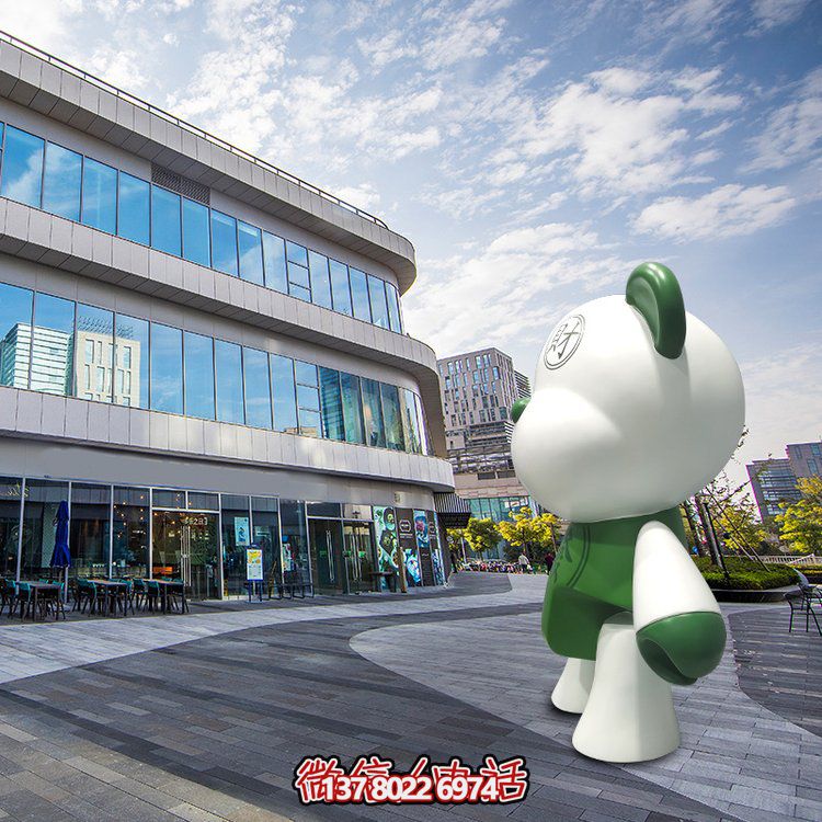 玻璃鋼創(chuàng)意熊雕塑，點(diǎn)亮商場(chǎng)卡通園林景觀
