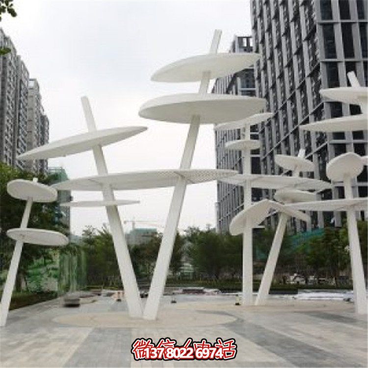 精美不銹鋼雕塑，點(diǎn)綴大型房地產(chǎn)廣場城市園林景觀