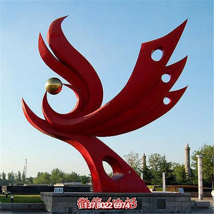 不銹鋼抽象景觀擺件，提升戶外廣場(chǎng)裝飾氣質(zhì)