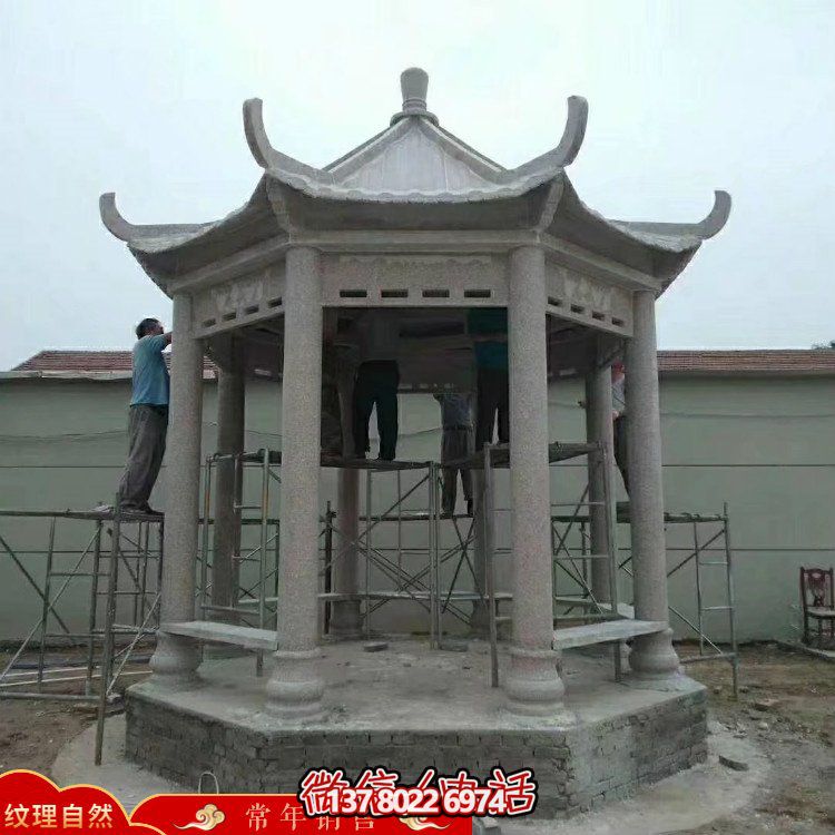 創(chuàng)意涼亭大理石雕塑，為戶外公園帶來(lái)獨(dú)特魅力