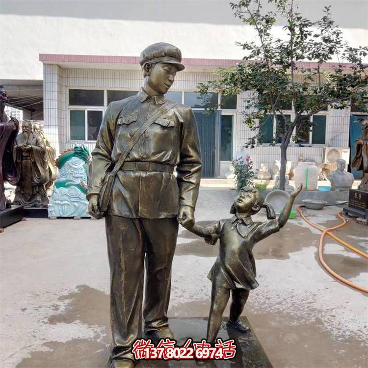 玻璃鋼雕塑，傳承名人精神，校園記憶經(jīng)典