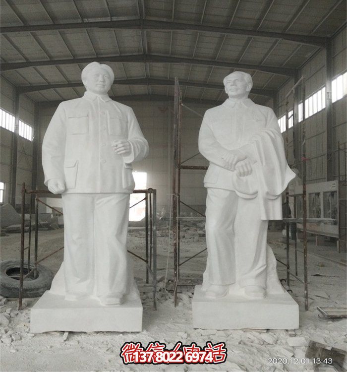 毛澤東偉人雕像，大型漢白玉雕刻，適宜于廣場等場所