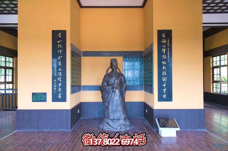 歐陽詢鑄銅雕像，讓歷史文化名人永恒鐫刻