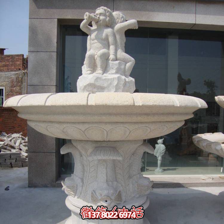 精致浪漫，歐式混搭噴泉景觀裝飾